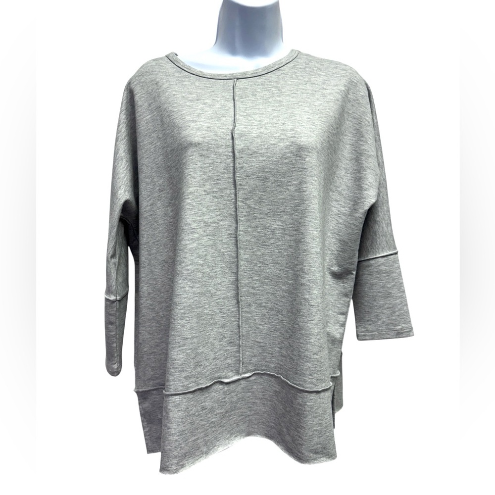 SPANX Perfect Length Dolman Heather Gray Women's Sweatshirt Small